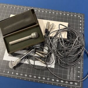 VTG Electro-Voice RE-10 Dynamic Cardoid Microphone Box / Wires - Tested